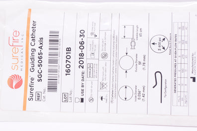 SureFire SGC-5065-Axis Guiding Catheter 5F x 0.056inch x 65cm (x)